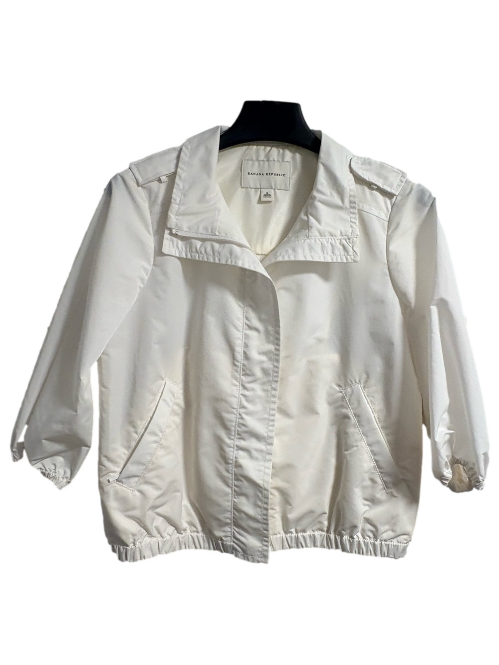 Banana Republic White Lightweight Women's Jacket Size Small